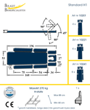Elektrisk massagebänk / behandlingsbänk Standard H1 - 10201, 10221, 10241